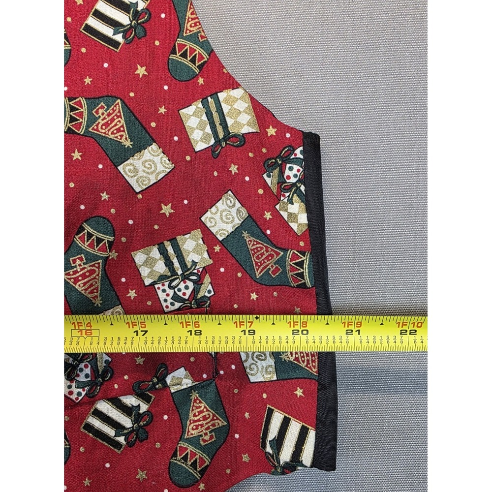 Womens Holiday Vest XL Holiday Trees Presents Stocking Ugly Vest Vintage JLN USA - Picture 3 of 5
